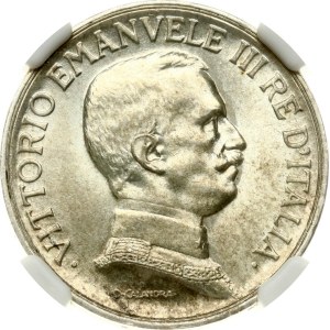 Italy 1 Lira 1917 R NGC MS 63