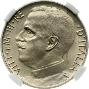 Italien 50 Centesimi 1925 R NGC MS 66+