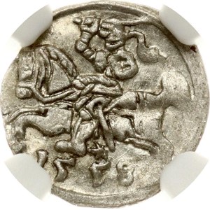 Lithuania Denar 1558 Vilnius (R2) NGC MS 62