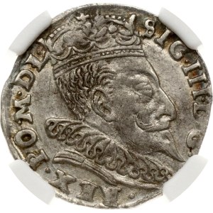 Lithuania Trojak 1595 Vilnius (R1) NGC AU 50