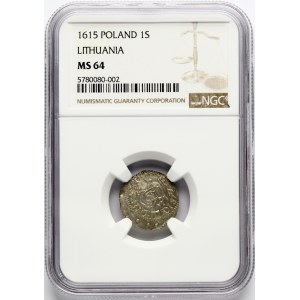 Lituania, Szelag, 1615, Vilnius, NGC MS 64