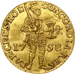 Netherlands Holland Ducat 1758