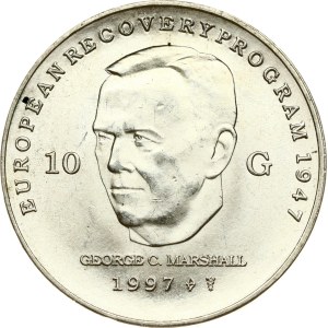 Netherlands 10 Gulden 1997 Marshall Plan