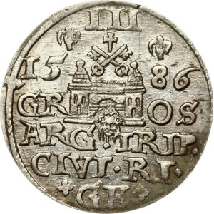 Poland Trojak 1586 Riga