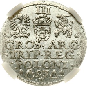 Poland Trojak 1593 Malbork NGC MS 61