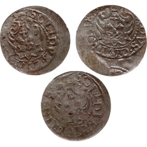 Poland Szelag ND (1609-1619) Riga Lot of 3 coins