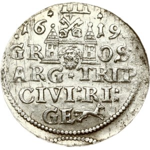 Poland Trojak 1619 Riga (R4)