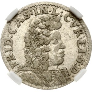Poland Courland Szostak 1694 Mitawa (R4) NGC AU 50