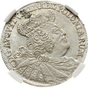 Poland Ort 1755 EC Lipsk NGC MS 60