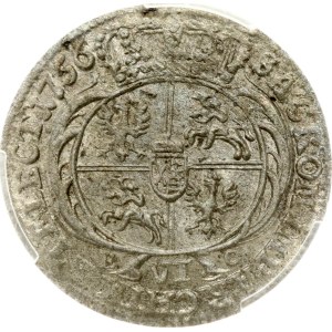 Polsko, Szostak, 1756 EC, Lipsko (R2), PCGS MS 63