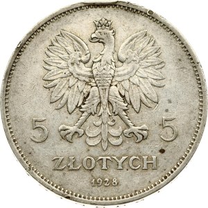 Poland 5 Zlotych 1928 Nike