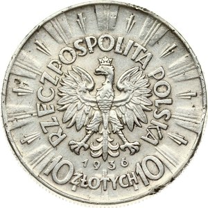 Poland 10 Zlotych 1936 Pilsudski