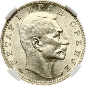 Serbia, 1 dinar, 1915 r., NGC AU 58