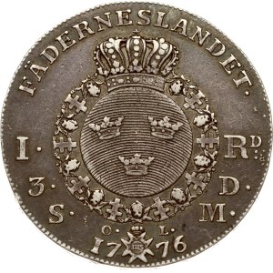 Sweden 1 Riksdaler 1776 OL