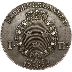 Sweden 1 Riksdaler 1782 OL