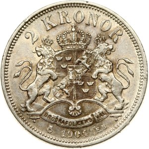 Sweden 2 Kronor 1904 EB LA