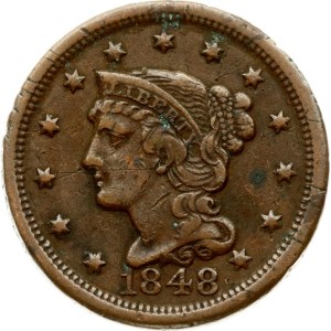 Americký cent z roku 1848