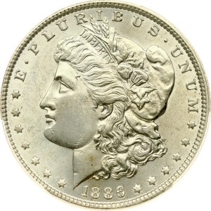 USA Morgan Dollar 1886 PCGS UNC Detail