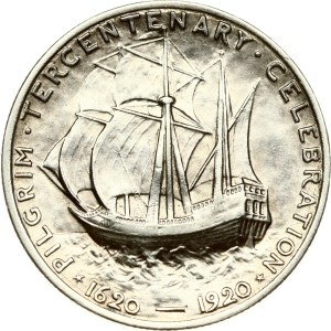 USA, půl dolar, 1920, Třisté výročí přistání poutníků