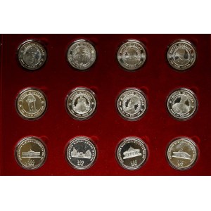 Uzbekistan 100 Som 1999 & 2001 Set of 12 coins