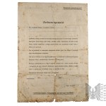 World War II/Poland/Prisoners of War: Work Commitment Document/Kuczyński/Poznań/Stalag XA
