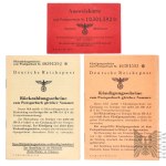 Third Reich Document Set: Deutsche Reichspost Identification Card (Ausweiskarte)