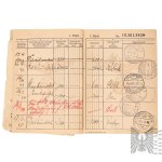 III Rzesza Zestaw Dokumentów Deutsche Reichspost Karta Identyfikacyjna (Ausweiskarte)