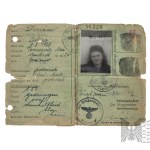 Poland/German Occupation: Identity Card (Ausweis)/ Białystok District/ Augustów/ 1943