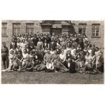 Second Polish Republic - Group Photo in Front of the Palace (?) - Kuligowski, Włocławek