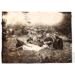 Second Polish Republic: Photograph of Polish Army Soldiers at Rest - Virtuti Militari, Cross of Valor