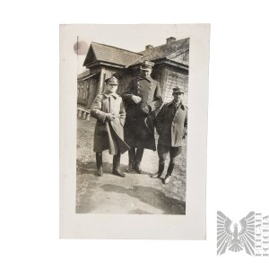 II RP Fotografia Poruczników Wojska Polskiego Płaszcz Oficerski wz.24