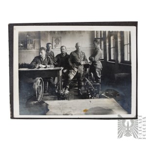 II RP Fotografia Żołnierzy Wojska Polskiego w Warsztacie - 23 Pułk Ułanów