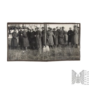 II RP Fotografia Grupowa Oficerów Wojska Polskiego - Płaszcz wz.24