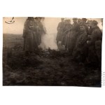 Second Polish Republic: Photograph of Polish Army Officers Around a Campfire