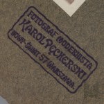 [AUTOGRAF PIŁSUDSKIEGO] II RP Fotografia Józefa Piłsudskiego w Otoczeniu Oficerów Karol Pęcherski. Belweder Warszawa