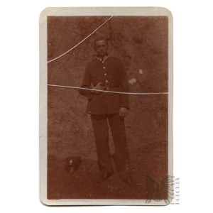 II RP Fotografia Kaprala Zaleszczyki 1928 - Mundur wz.19, Rogatywka wz.19