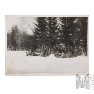 PRL Fotografia Żołnierzy Podczas Strzelania LWP