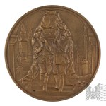 II RP Medal Pamiątkowy w Rocznicę Żałoby Narodowej 1936 Józef Piłsudski - Projekt Stanisława Kazimierz Ostrowski - Zbiór Rodzinny Picheta i Pająk