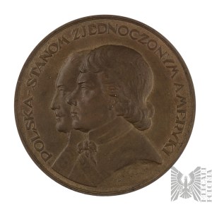 Second Polish Republic Commemorative Medal: Poland to the United States, 1926 – Józef Aumiller, Picheta and Pająk Family Collection