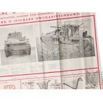 II RP Plakat Szkoleniowy Czołgi Używane w Wojsku Rosyjskim - Armia Czerwona, Broń Pancerna, Czołg Vicers Mark II