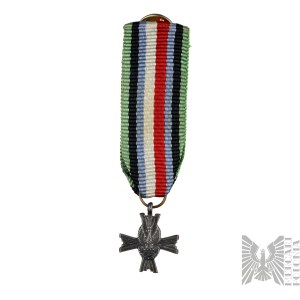 PRL/PSZnZ Miniatura Krzyża Czynu Bojowego Polskich Sił Zbrojnych Na Zachodzie