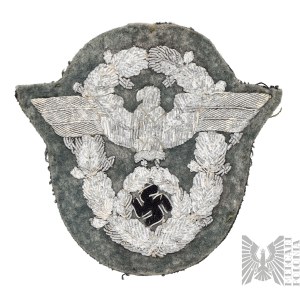 2WŚ/Niemcy: Oficerski Orzeł Naramienny Policji / Polizei / Adler/ III Rzesza