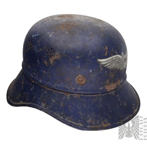 2WŚ/Niemcy: Hełm “Gladiator” Luftschutz/ Obrona Przeciwlotnicza/ Flak/ III Rzesza