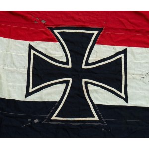 III Rzesza Rzadka Duża Bandera Wojenna Kriegsmarine Wzór 1933-1935 - Marynarka Wojenna, Flaga, Bandera