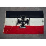 III Rzesza Rzadka Duża Bandera Wojenna Kriegsmarine Wzór 1933-1935 - Marynarka Wojenna, Flaga, Bandera