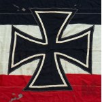 III Rzesza Rzadka Duża Bandera Wojenna Kriegsmarine Wzór 1933-1935 - Marynarka Wojenna, Flaga, Bandera