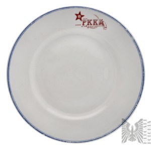 2WŚ/ZSRR: Talerz z Kantyny Oficerskiej Armii Czerwonej/RKKA