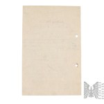 [JUDAICA] 2WŚ/Okupacja Zamówienie Do Getta w Łodzi - 1941 r. - Łódź/Litzmannstadt
