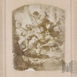 [POWSTANIE STYCZNIOWE] XIX Wiek Oprawiona Reprodukcja Grafiki Artura Grottgera Lituania: IV. Bój
