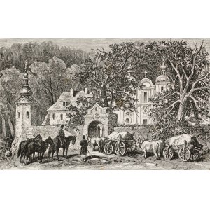 Juliusz KOSSAK (1824-1899), Davanti al monastero dei Padri Basiliani
